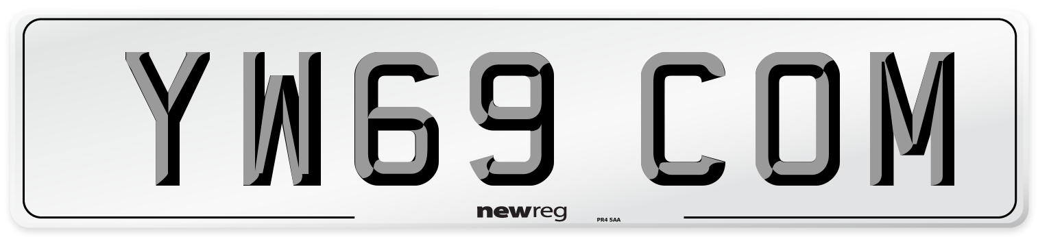 YW69 COM Number Plate from New Reg